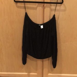Black crop top